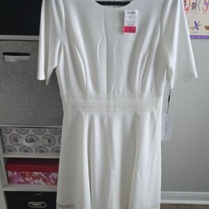 Calvin Klein Classic White Midi Dress